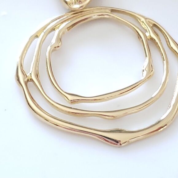 New! Zara Stainless Steel Hollow Earrings - Picture 3 of 11